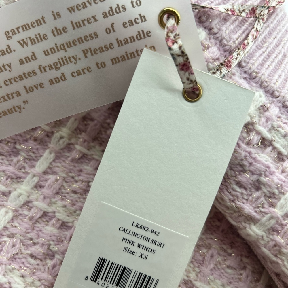 New With Tags Love Shack Fancy Callington Skirt Size Pink Gold multiple sizes - Picture 5 of 8